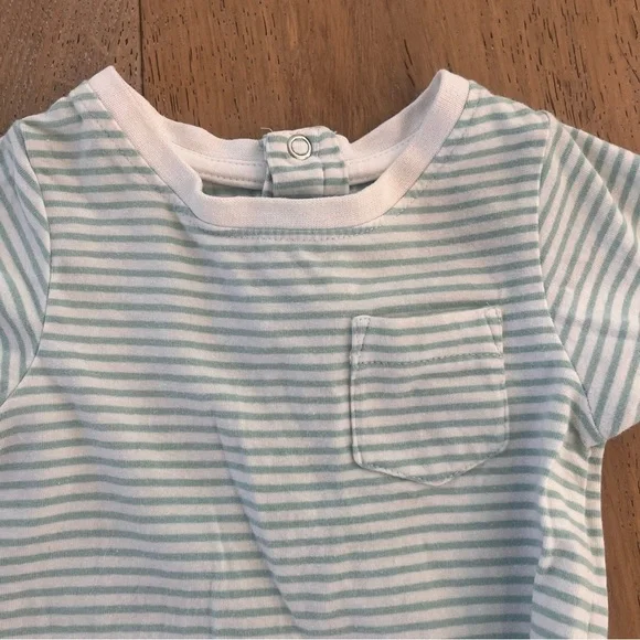 Baby Boy Shirt Bundle 4 piece Rugged Butts 6-9 months Striped Button Blue Green - Picture 3 of 16